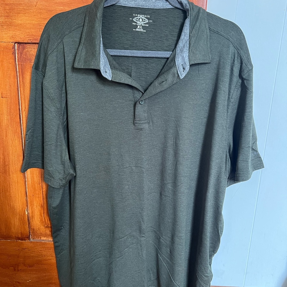 G.H. Bass & Co. Dark Green Polo Shirt - Picture 1 of 4